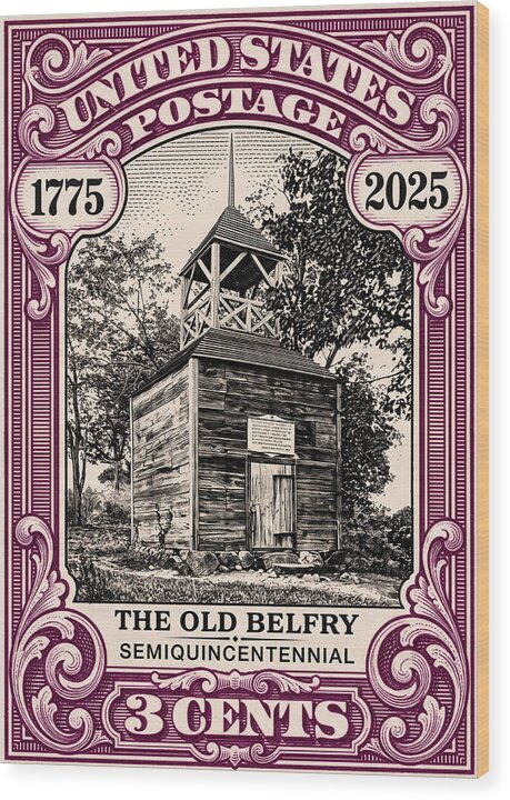 The Old Belfry 3c - Wood Print