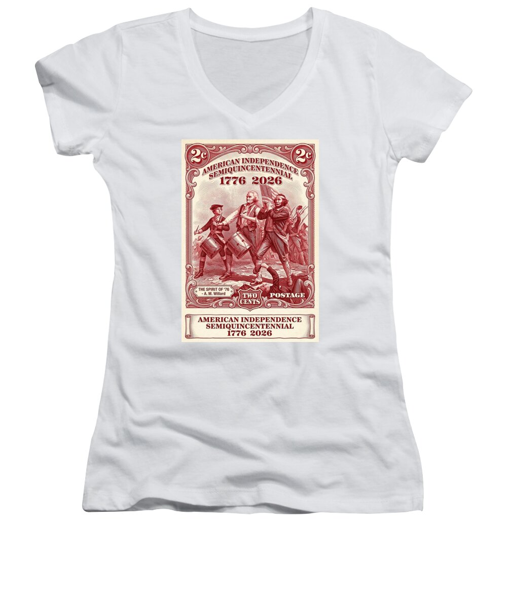 The Spirit of '76 2x - Women's V-Neck