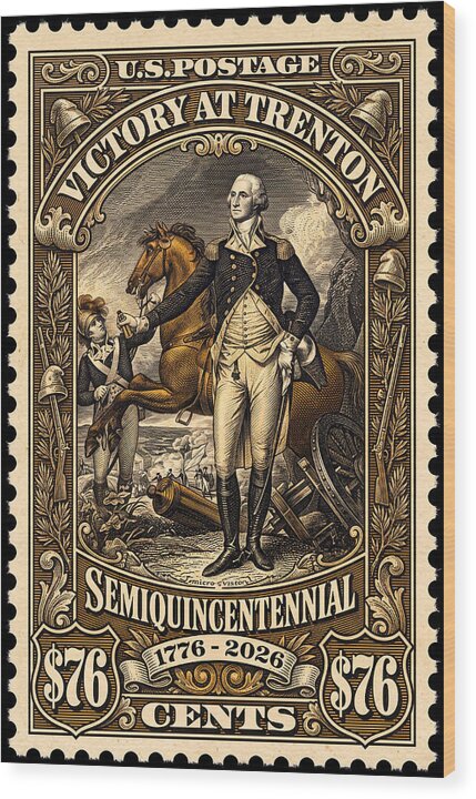 Trenton 76c - Wood Print