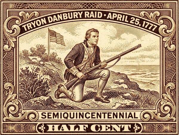 Tryon Danbury Raid 1/2c - Art Print