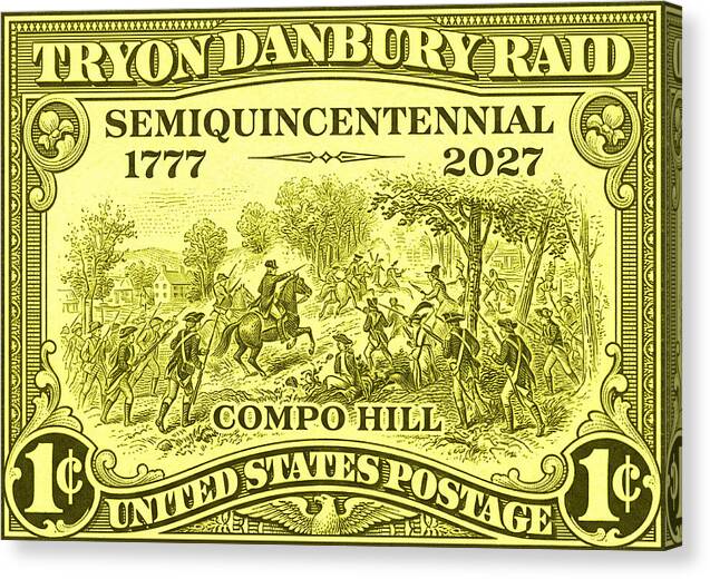 Tryon Danbury Raid 1c - Canvas Print