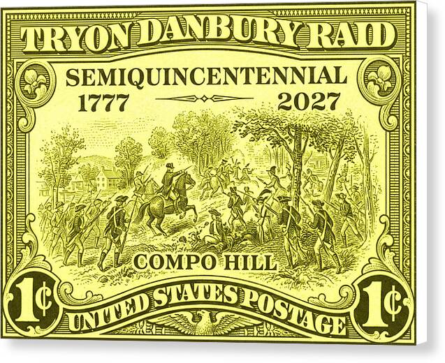 Tryon Danbury Raid 1c - Canvas Print