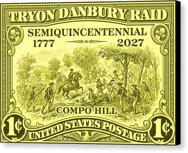 Tryon Danbury Raid 1c - Canvas Print
