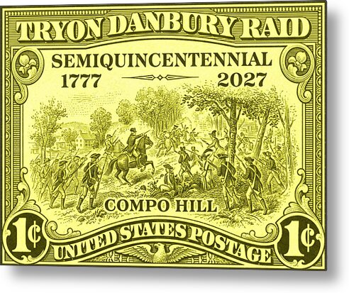 Tryon Danbury Raid 1c - Metal Print