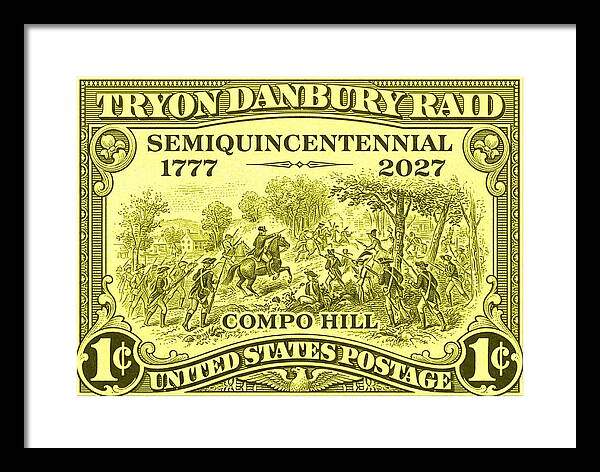 Tryon Danbury Raid 1c - Framed Print
