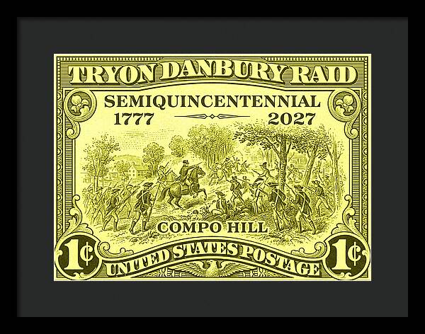 Tryon Danbury Raid 1c - Framed Print