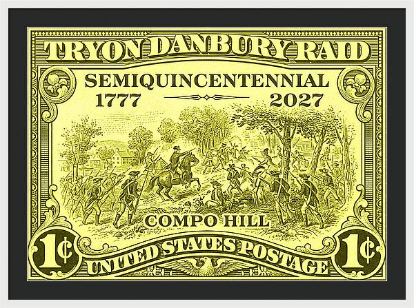 Tryon Danbury Raid 1c - Framed Print