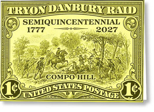 Tryon Danbury Raid 1c - Greeting Card