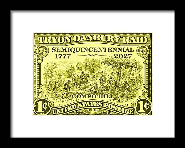 Tryon Danbury Raid 1c - Framed Print