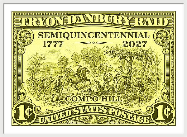 Tryon Danbury Raid 1c - Framed Print