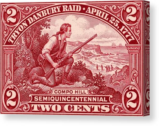 Tryon Danbury Raid 2c - Canvas Print