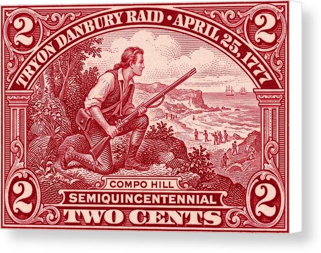Tryon Danbury Raid 2c - Canvas Print