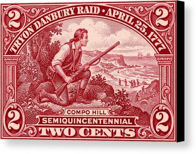 Tryon Danbury Raid 2c - Canvas Print