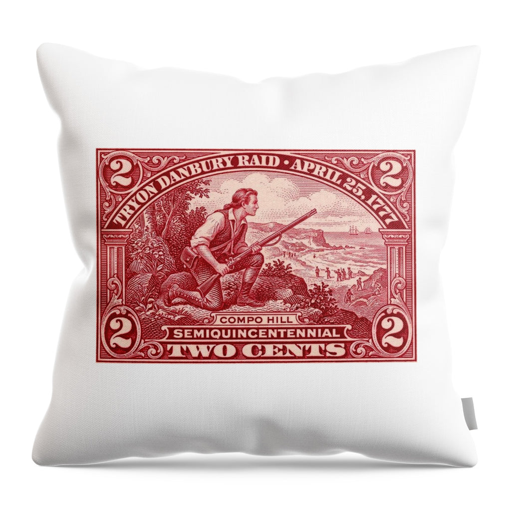 Tryon Danbury Raid 2c - Throw Pillow