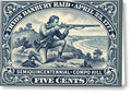 Tryon Danbury Raid 5c - Greeting Card