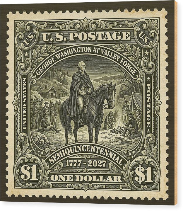 Valley Forge $1 - Wood Print