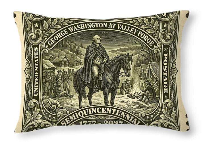 Valley Forge $1 - Throw Pillow