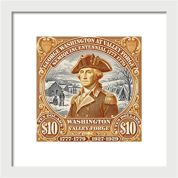 Valley Forge $10 1 - Framed Print