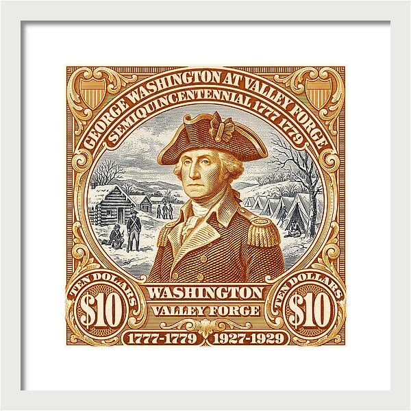 Valley Forge $10 1 - Framed Print