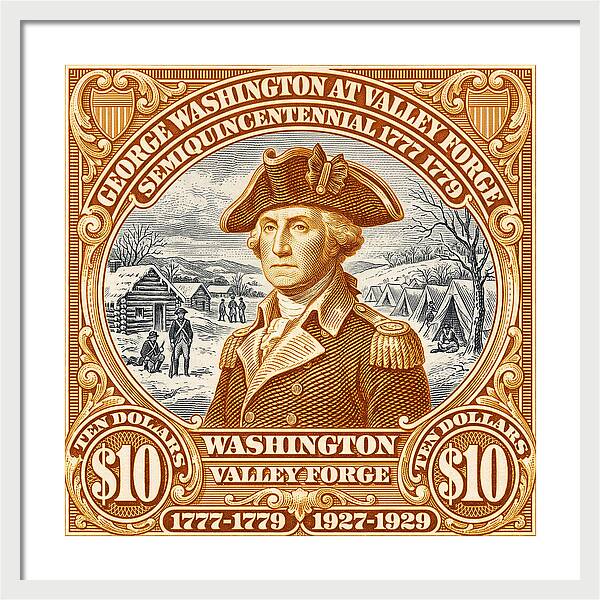Valley Forge $10 1 - Framed Print