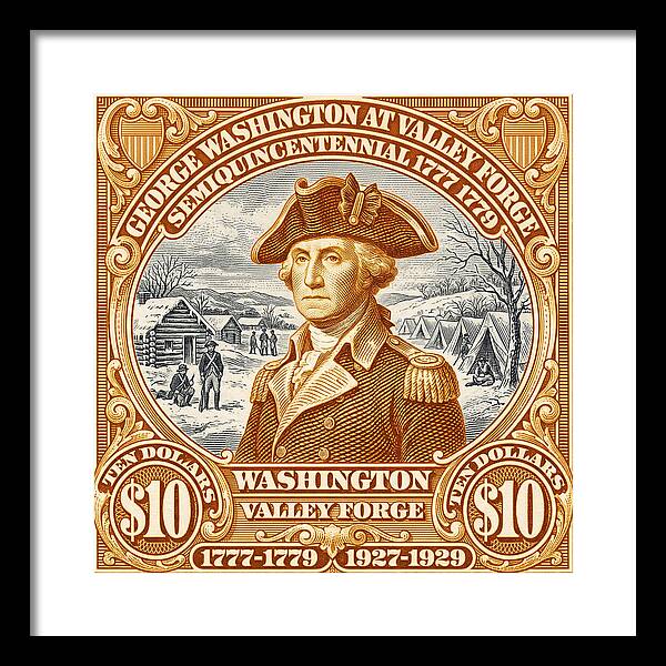 Valley Forge $10 1 - Framed Print