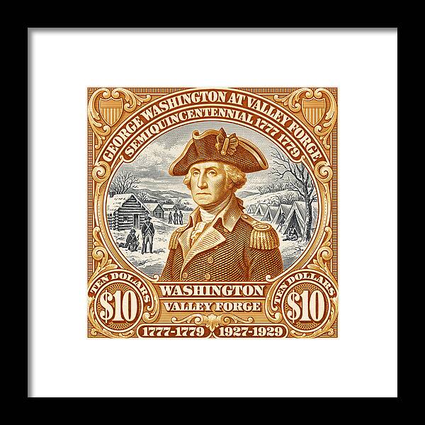 Valley Forge $10 1 - Framed Print