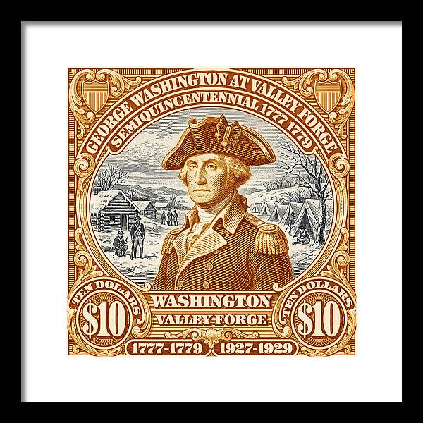 Valley Forge $10 1 - Framed Print
