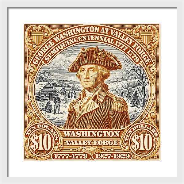 Valley Forge $10 1 - Framed Print