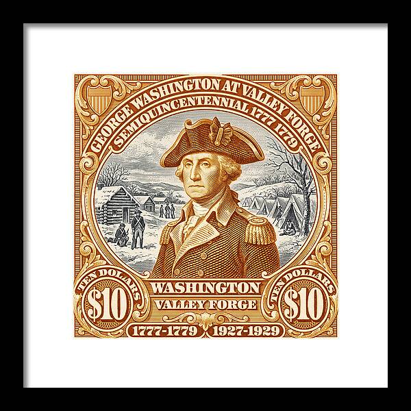Valley Forge $10 1 - Framed Print