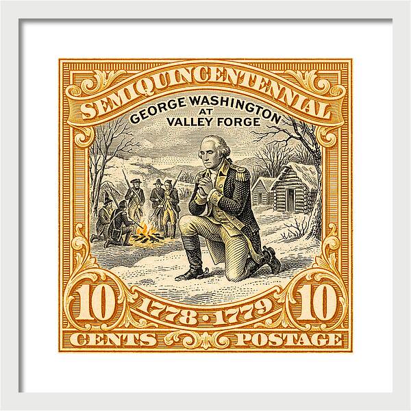 Valley Forge 10c 1 - Framed Print