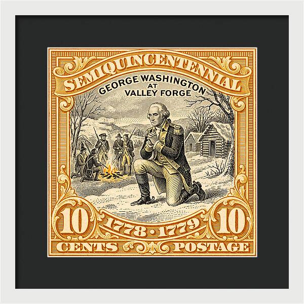 Valley Forge 10c 1 - Framed Print