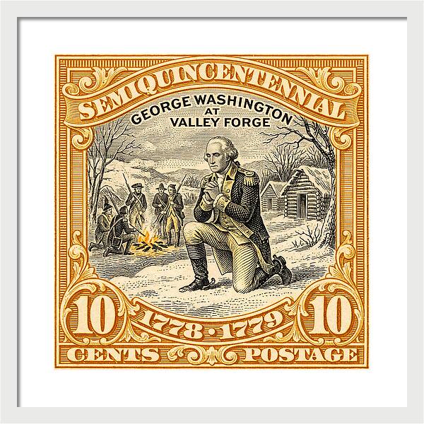 Valley Forge 10c 1 - Framed Print