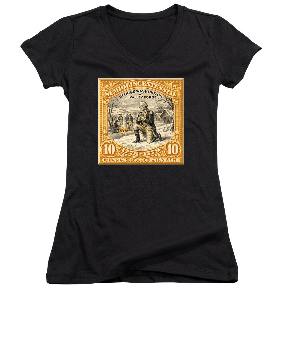 Valley Forge 10c 1 - Women's V-Neck