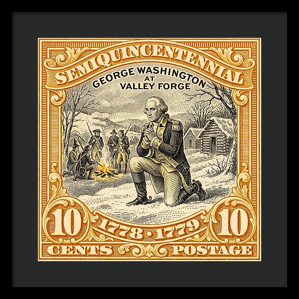 Valley Forge 10c 1 - Framed Print