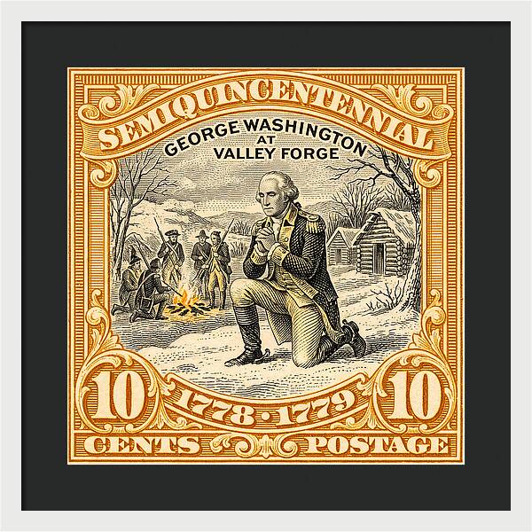 Valley Forge 10c 1 - Framed Print