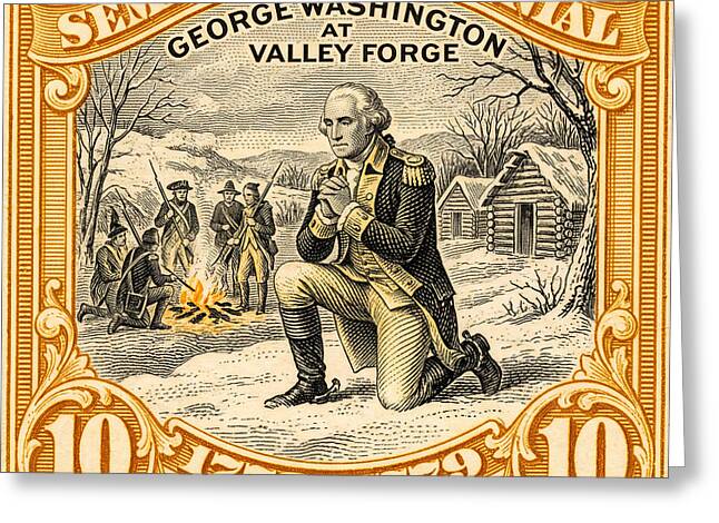 Valley Forge 10c 1 - Greeting Card