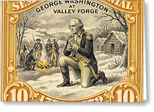 Valley Forge 10c 1 - Greeting Card