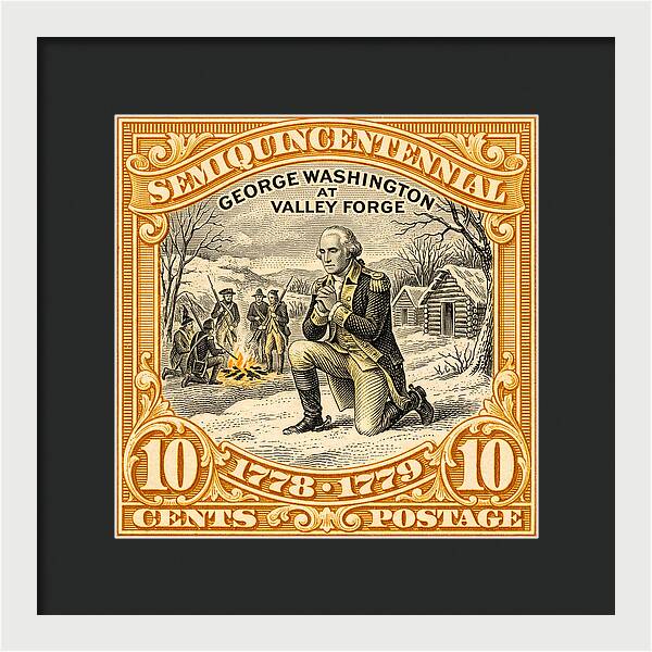 Valley Forge 10c 1 - Framed Print