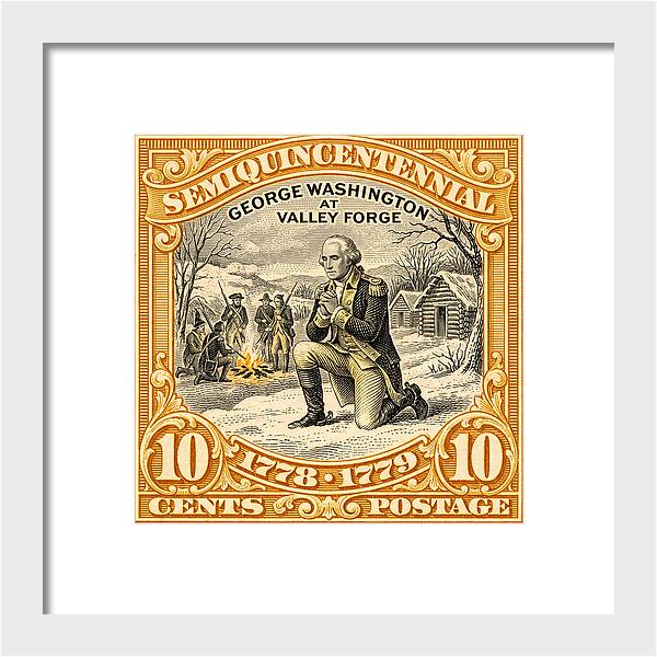 Valley Forge 10c 1 - Framed Print