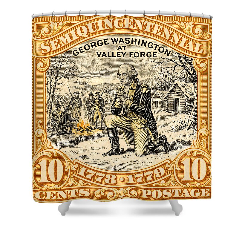 Valley Forge 10c 1 - Shower Curtain