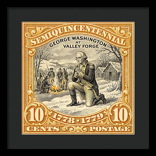 Valley Forge 10c 1 - Framed Print