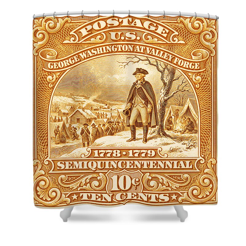 Valley Forge 10c 2 - Shower Curtain
