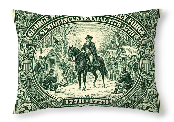 Valley Forge 1c - Throw Pillow