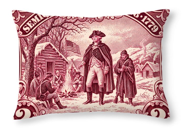 Valley Forge 2c - Throw Pillow