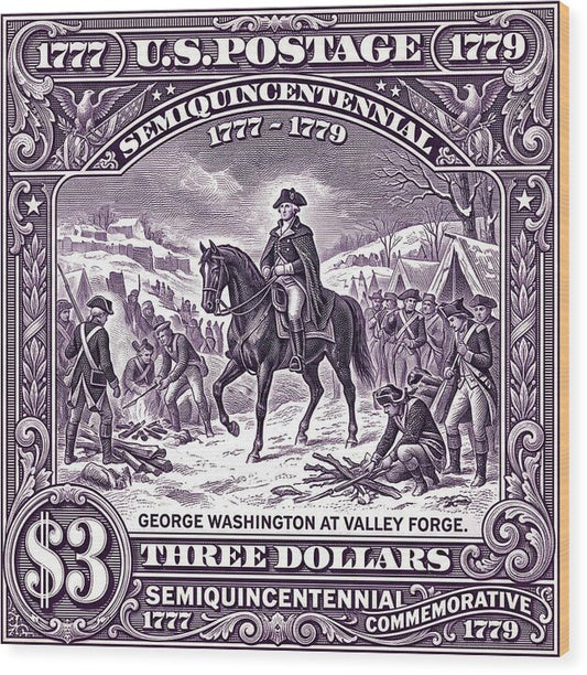 Valley Forge $3 - Wood Print