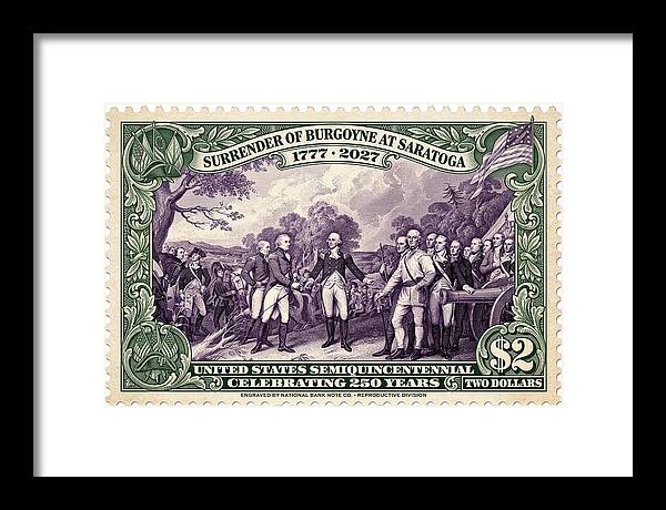 Victory at Saratoga $2 - Framed Print