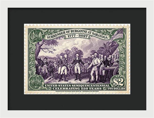Victory at Saratoga $2 - Framed Print