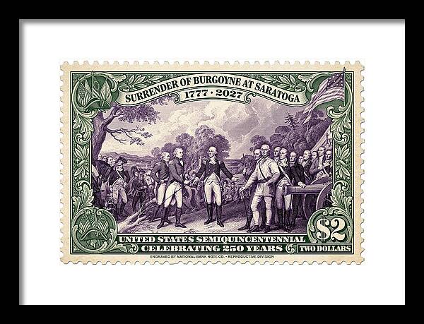 Victory at Saratoga $2 - Framed Print