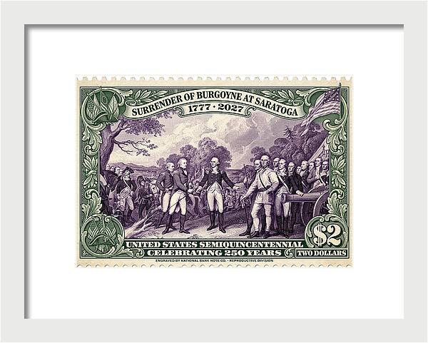 Victory at Saratoga $2 - Framed Print
