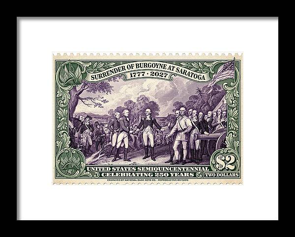 Victory at Saratoga $2 - Framed Print
